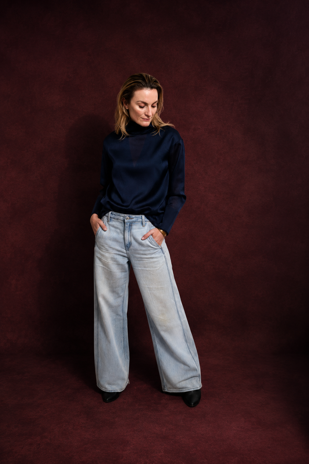 High neck top