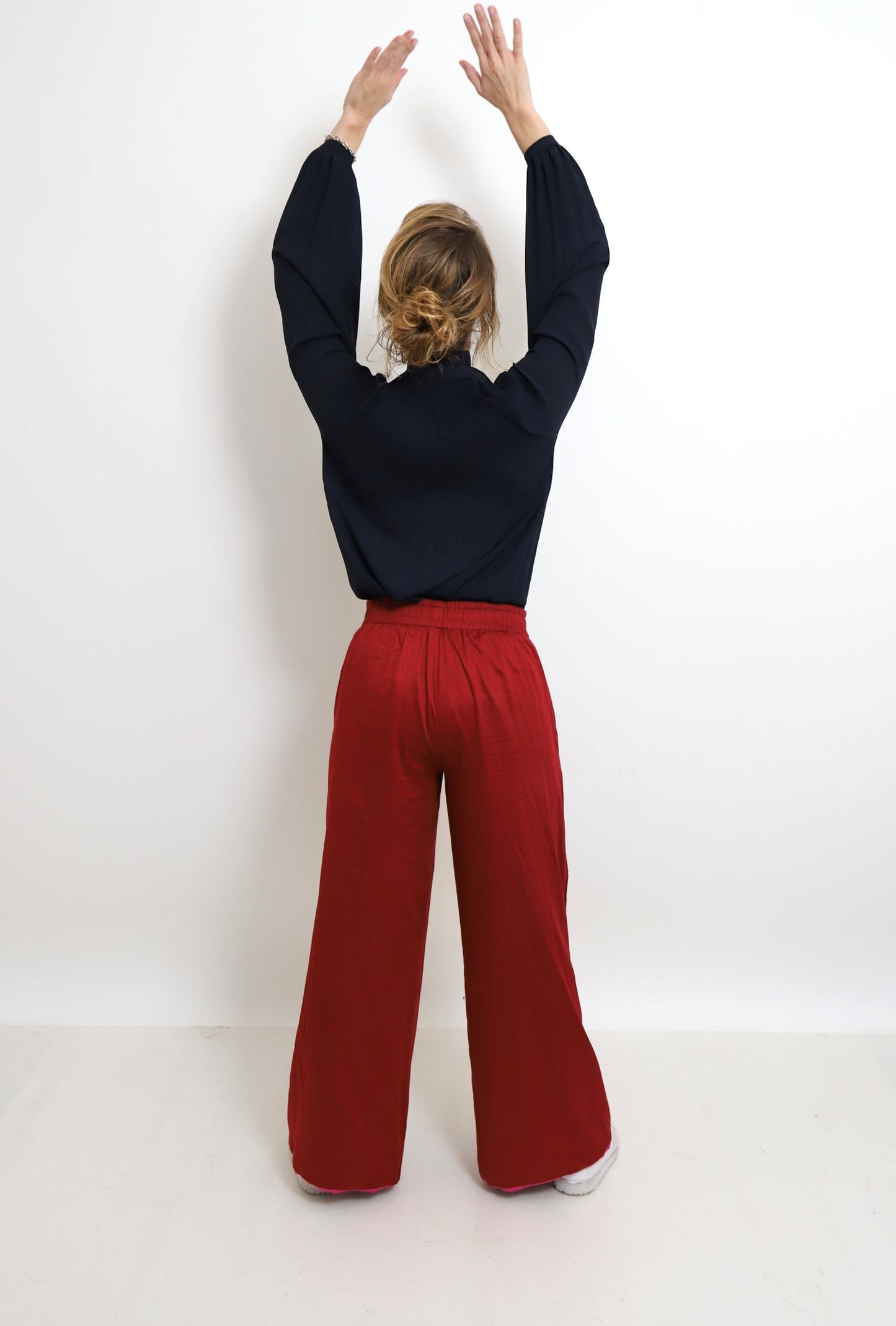 Pomegranate Bloom Reversible Trousers